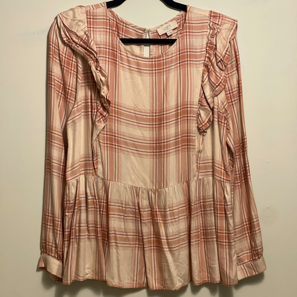 The Loft Plaid Blouse